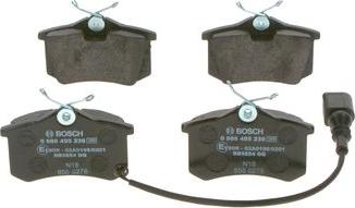 BOSCH 0 986 495 239 - Kit pastiglie freno, Freno a disco autozon.pro