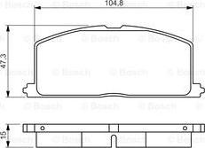 BOSCH 0 986 495 234 - Kit pastiglie freno, Freno a disco autozon.pro