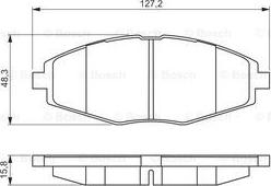 BOSCH 0 986 495 224 - Kit pastiglie freno, Freno a disco autozon.pro