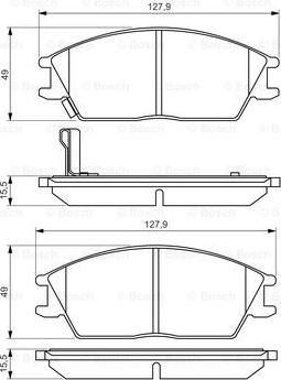 BOSCH 0 986 495 221 - Kit pastiglie freno, Freno a disco autozon.pro