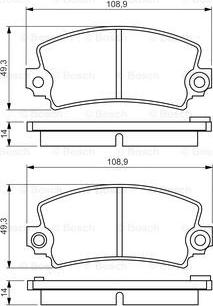 BOSCH 0 986 495 270 - Kit pastiglie freno, Freno a disco autozon.pro