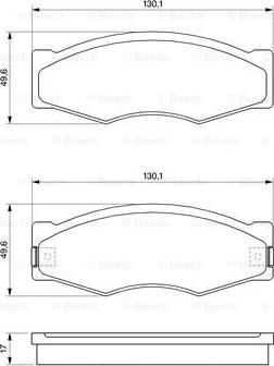 BOSCH 0 986 490 990 - Kit pastiglie freno, Freno a disco autozon.pro