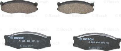 BOSCH 0 986 490 990 - Kit pastiglie freno, Freno a disco autozon.pro