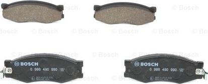 BOSCH 0 986 490 990 - Kit pastiglie freno, Freno a disco autozon.pro