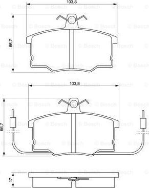 BOSCH 0 986 490 930 - Kit pastiglie freno, Freno a disco autozon.pro