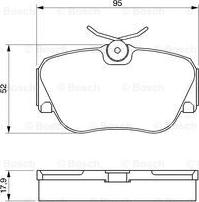 BOSCH 0 986 490 550 - Kit pastiglie freno, Freno a disco autozon.pro