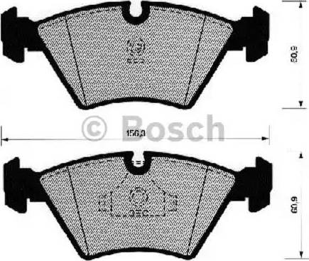 BOSCH 0 986 490 641 - Kit pastiglie freno, Freno a disco autozon.pro