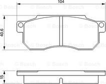 BOSCH 0 986 490 050 - Kit pastiglie freno, Freno a disco autozon.pro