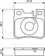 BOSCH 0 986 490 260 - Kit pastiglie freno, Freno a disco autozon.pro