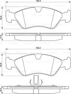 BOSCH 0 986 491 900 - Kit pastiglie freno, Freno a disco autozon.pro