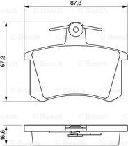 BOSCH 0 986 491 441 - Kit pastiglie freno, Freno a disco autozon.pro