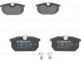 BOSCH 0 986 491 030 - Kit pastiglie freno, Freno a disco autozon.pro