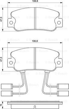 BOSCH 0 986 491 330 - Kit pastiglie freno, Freno a disco autozon.pro