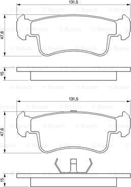 BOSCH 0 986 493 360 - Kit pastiglie freno, Freno a disco autozon.pro