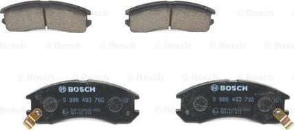 BOSCH 0 986 493 790 - Kit pastiglie freno, Freno a disco autozon.pro