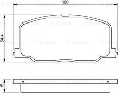 BOSCH 0 986 493 720 - Kit pastiglie freno, Freno a disco autozon.pro