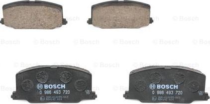 BOSCH 0 986 493 720 - Kit pastiglie freno, Freno a disco autozon.pro