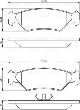 BOSCH 0 986 492 020 - Kit pastiglie freno, Freno a disco autozon.pro