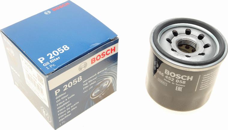 BOSCH 0 986 452 058 - Filtro olio autozon.pro