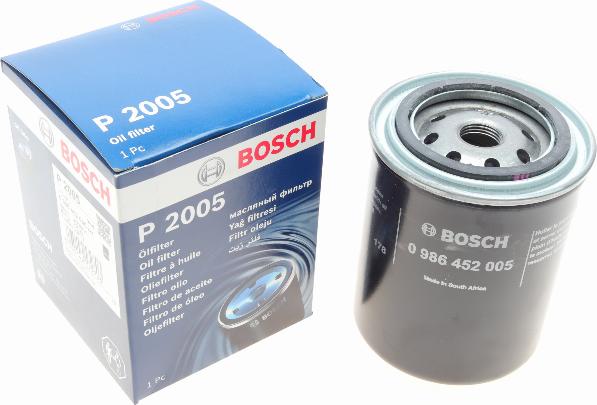 BOSCH 0 986 452 005 - Filtro olio autozon.pro