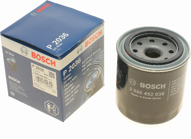 BOSCH 0 986 452 036 - Filtro olio autozon.pro