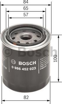 BOSCH 0 986 452 023 - Filtro olio autozon.pro