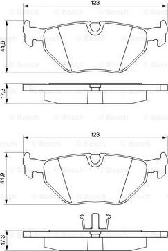 BOSCH 0 986 469 960 - Kit pastiglie freno, Freno a disco autozon.pro