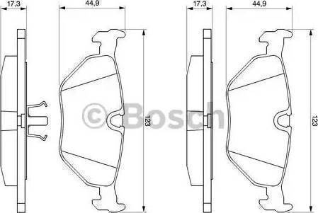 BOSCH 0 986 469 961 - Kit pastiglie freno, Freno a disco autozon.pro