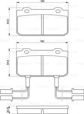 BOSCH 0 986 469 441 - Kit pastiglie freno, Freno a disco autozon.pro