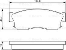 BOSCH 0 986 469 580 - Kit pastiglie freno, Freno a disco autozon.pro