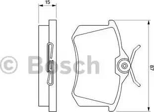 BOSCH 0 986 469 610 - Kit pastiglie freno, Freno a disco autozon.pro