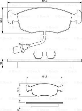 BOSCH 0 986 469 080 - Kit pastiglie freno, Freno a disco autozon.pro