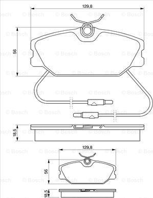 BOSCH 0 986 469 191 - Kit pastiglie freno, Freno a disco autozon.pro