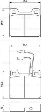 BOSCH 0 986 469 111 - Kit pastiglie freno, Freno a disco autozon.pro