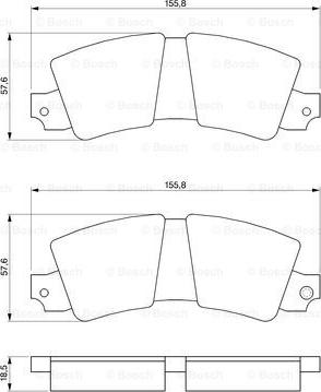 BOSCH 0 986 464 421 - Kit pastiglie freno, Freno a disco autozon.pro