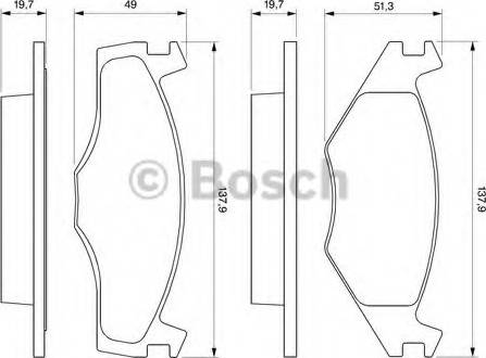 BOSCH 0 986 465 961 - Kit pastiglie freno, Freno a disco autozon.pro