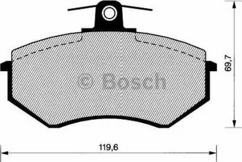 BOSCH 0 986 466 699 - Kit pastiglie freno, Freno a disco autozon.pro