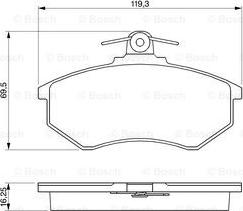 BOSCH 0 986 466 698 - Kit pastiglie freno, Freno a disco autozon.pro