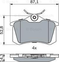 BOSCH 0 986 466 683 - Kit pastiglie freno, Freno a disco autozon.pro