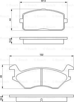 BOSCH 0 986 466 051 - Kit pastiglie freno, Freno a disco autozon.pro