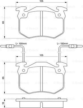 BOSCH 0 986 466 311 - Kit pastiglie freno, Freno a disco autozon.pro