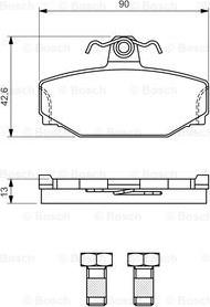 BOSCH 0 986 460 995 - Kit pastiglie freno, Freno a disco autozon.pro