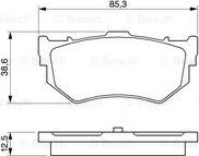 BOSCH 0 986 460 992 - Kit pastiglie freno, Freno a disco autozon.pro