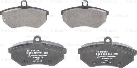 BOSCH 0 986 460 944 - Kit pastiglie freno, Freno a disco autozon.pro