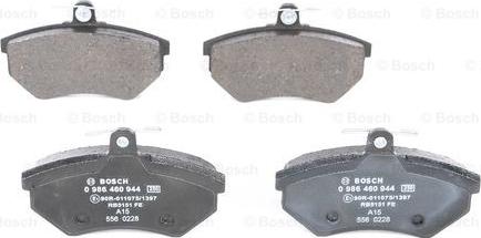 BOSCH 0 986 460 944 - Kit pastiglie freno, Freno a disco autozon.pro