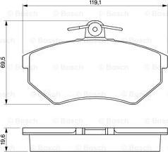 BOSCH 0 986 460 944 - Kit pastiglie freno, Freno a disco autozon.pro