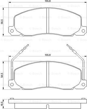 BOSCH 0 986 460 946 - Kit pastiglie freno, Freno a disco autozon.pro