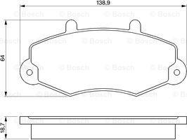 BOSCH 0 986 460 963 - Kit pastiglie freno, Freno a disco autozon.pro