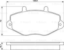 BOSCH 0 986 460 962 - Kit pastiglie freno, Freno a disco autozon.pro