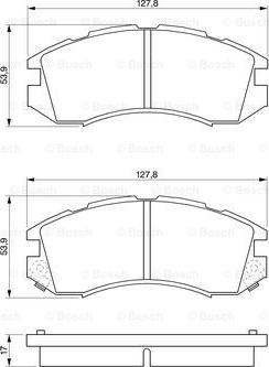 BOSCH 0 986 460 984 - Kit pastiglie freno, Freno a disco autozon.pro